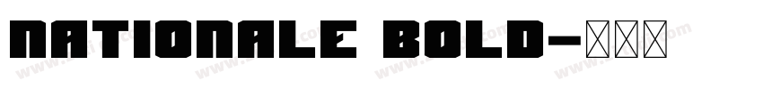 Nationale Bold字体转换